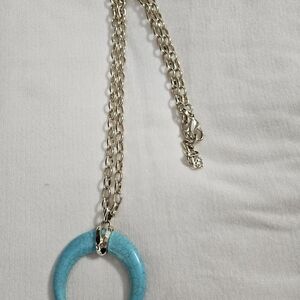 Kendra Scott Blue Crescent Necklace